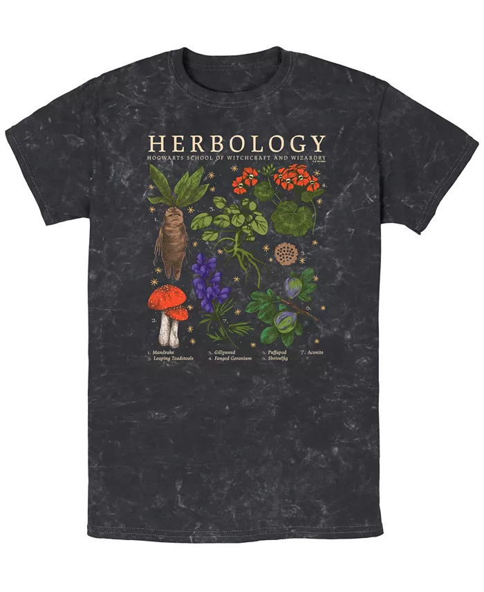 

Мужская футболка с коротким рукавом Herbology Deathly Hallows 2, черный