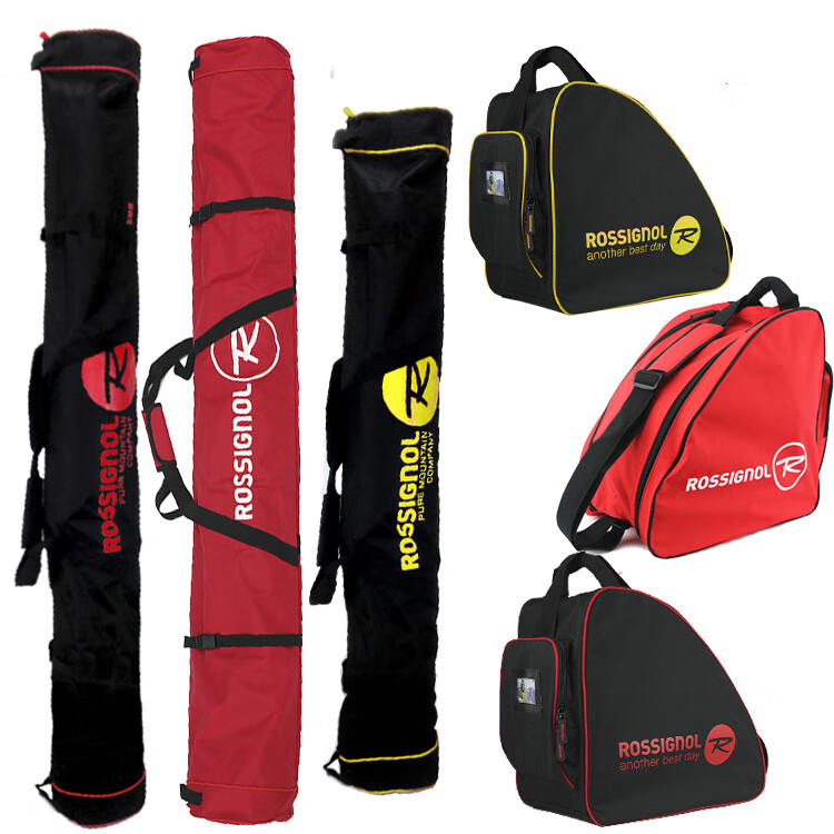 

Rossignol Сумка для лыж для мужчин и женщин, двухслойная, с подкладкой, плотная, водонепроницаемая, износостойкая, для ручной клади, для сноубординга, детская, желтая, размер M