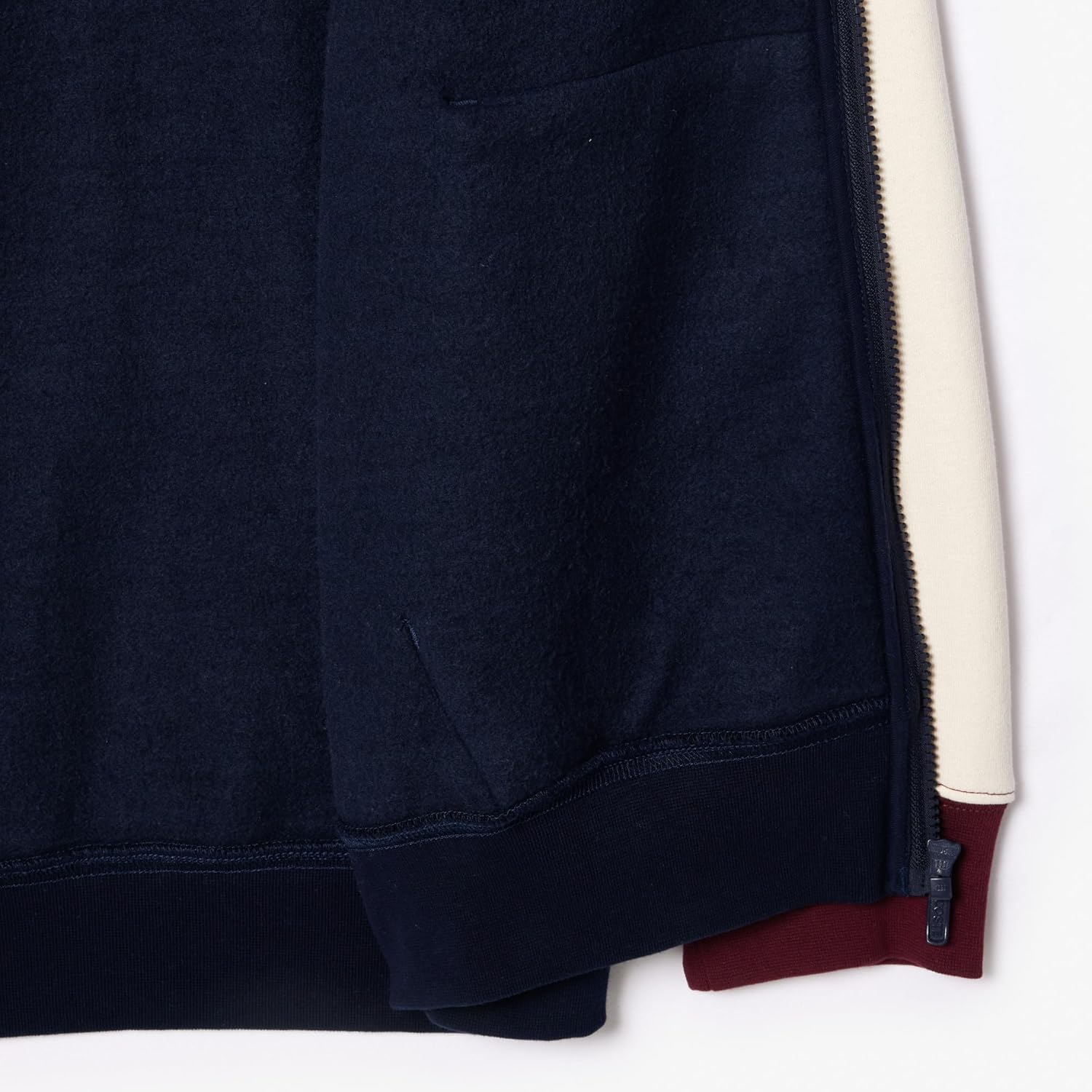 Толстовка Lacoste мужская Big Fit на молнии, Navy Blue/Zin-Lapland — фото 3