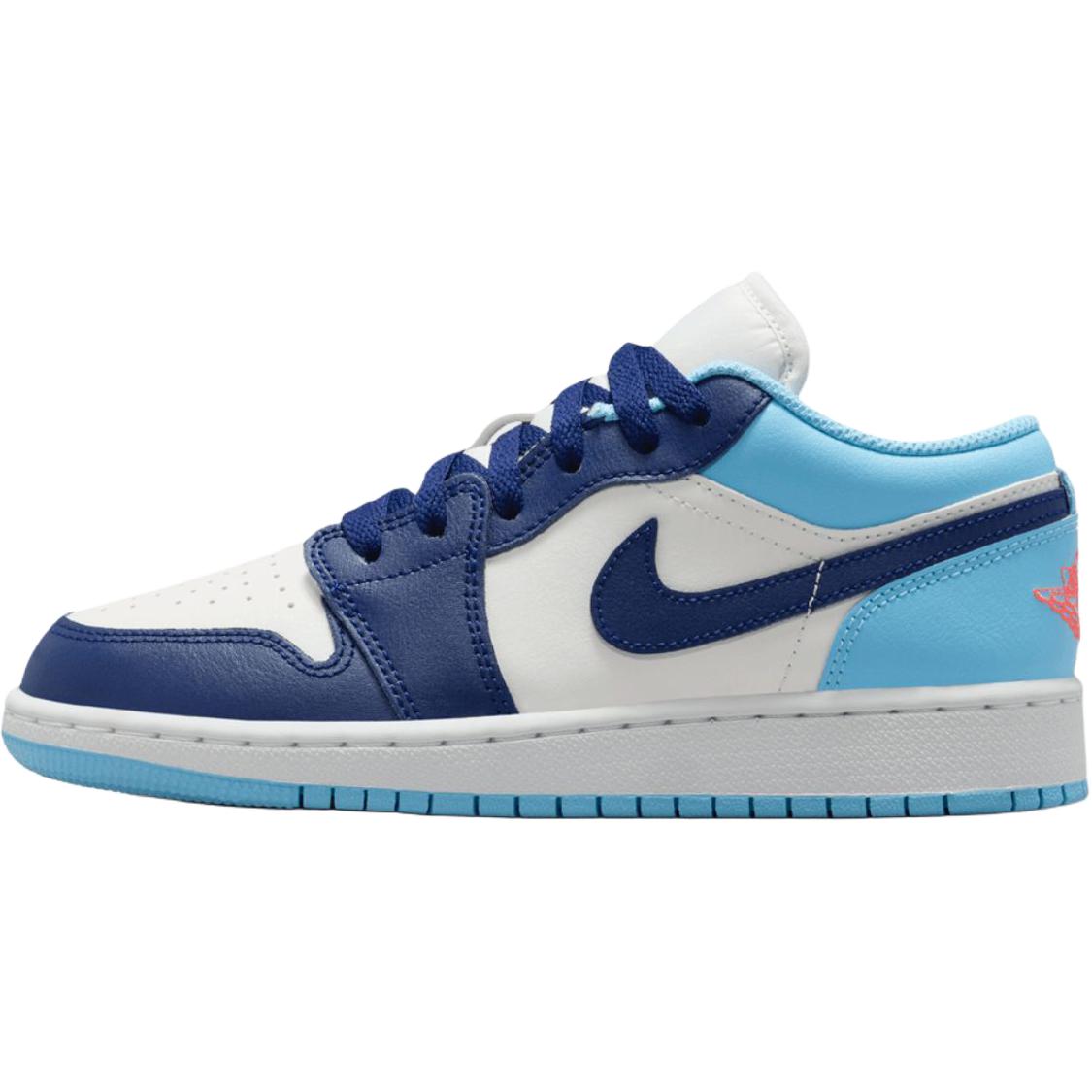 

Jordan Air 1 Low top детские баскетбольные кроссовки White Blue Unisex