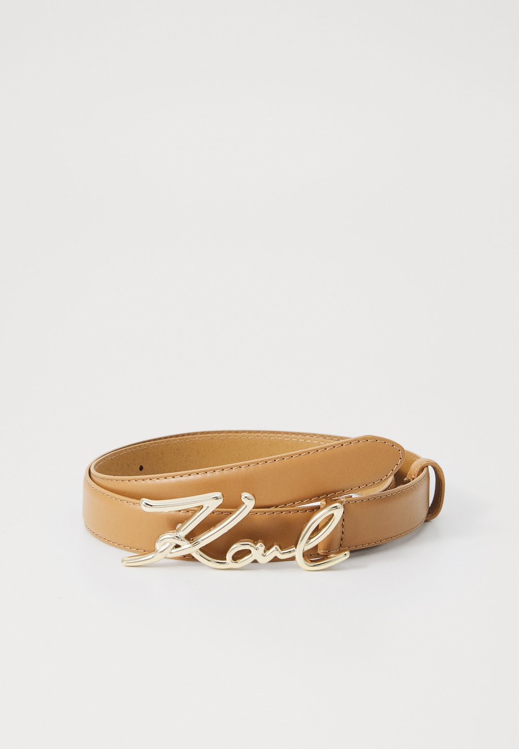 

Пояс SIGNATURE BELT KARL LAGERFELD, серо-коричневый