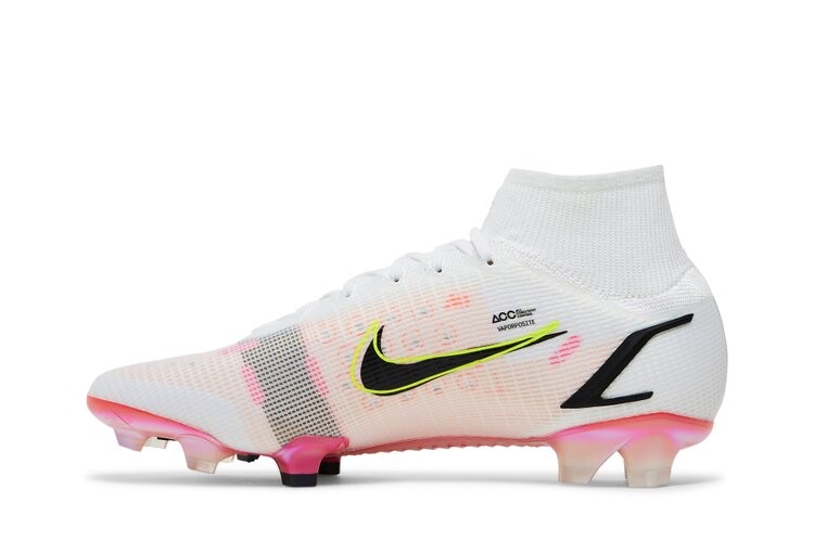 Кроссовки Nike Mercurial Superfly 8 Elite FG, белый — фото 3