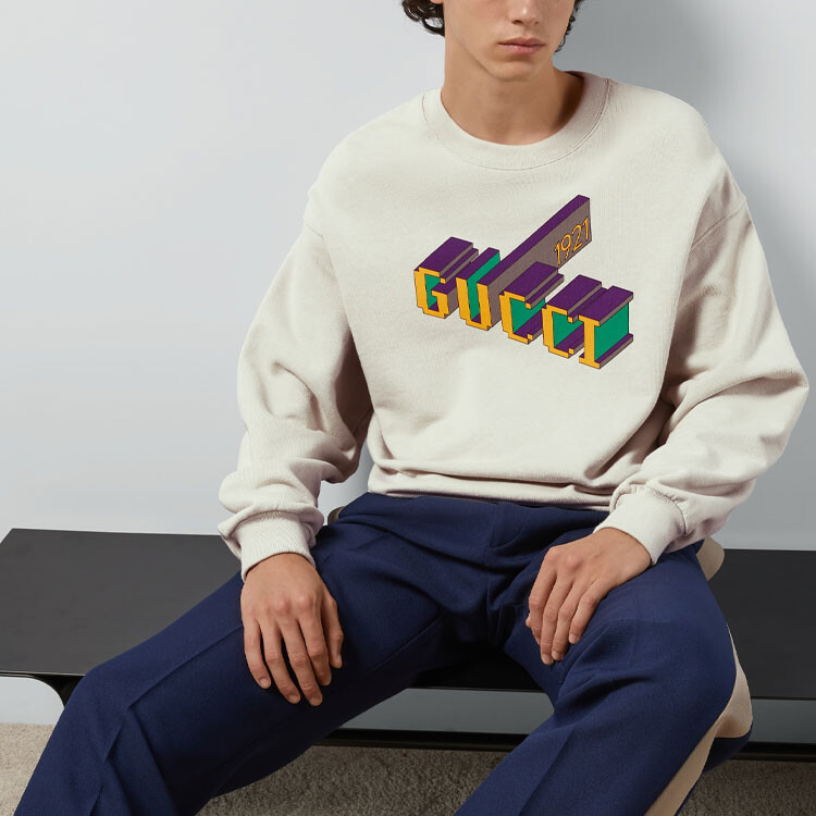Толстовка Gucci цвета слоновой кости — фото 3