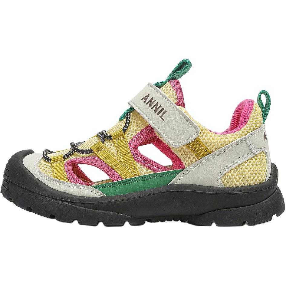 

Детские сандалии с противоскользящей подошвой, устойчивые к истиранию, дышащие, с низким берцем Annil, бежевый