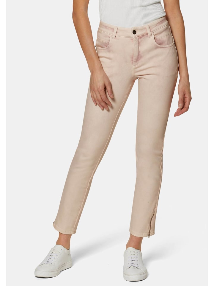 

MADELEINE Узкие джинсы с эффектом батика, кремово-белого/светло-лилового цвета