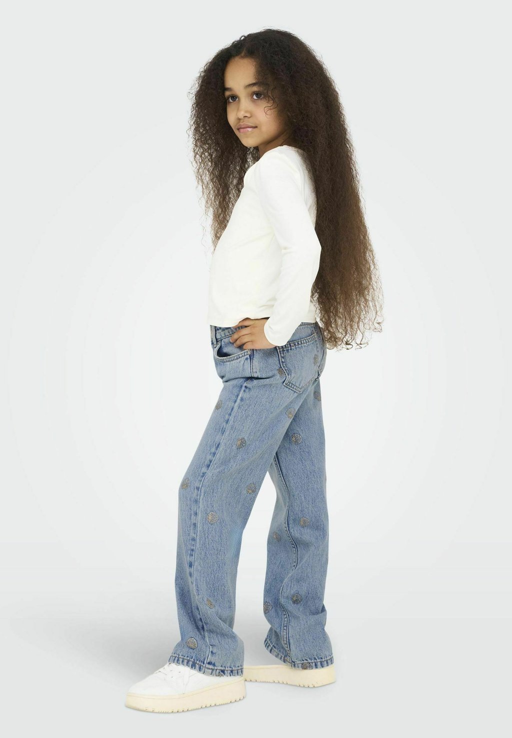 Мешковатые джинсы MIT WEITEM KOGJUICY SCHNITT ONLY GIRLS, цвет Light Blue Denim — фото 3