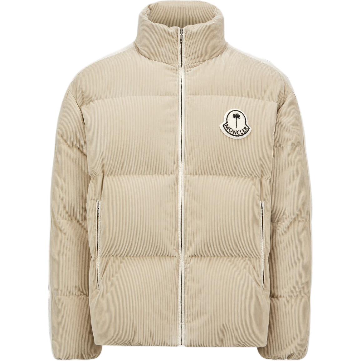 

MONCLER GENIUS Короткая пуховая куртка из вельвета Moncler X Palm Angels Abrolhos, Beige