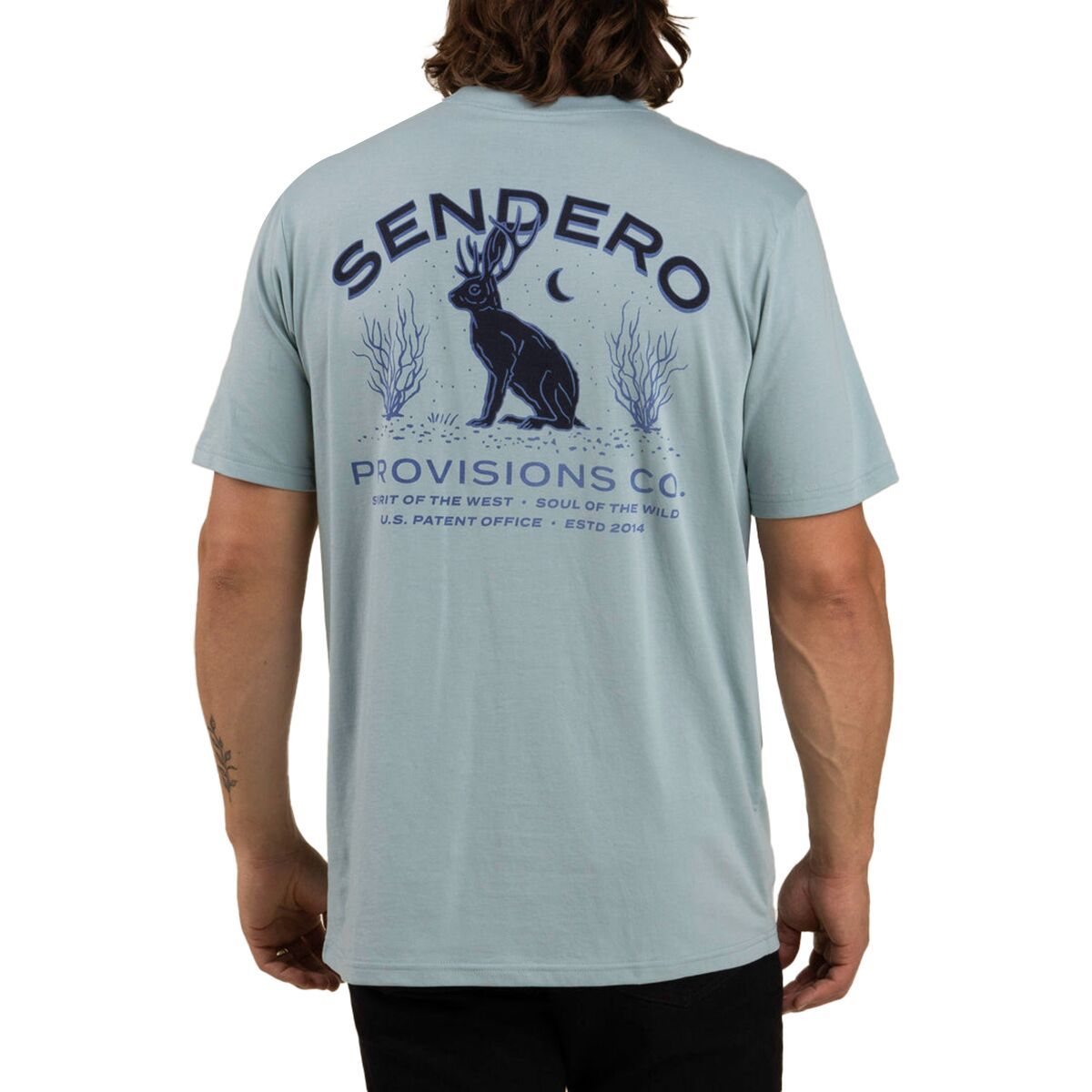 

Карманная футболка Jackalope Sendero Provisions Co., синий