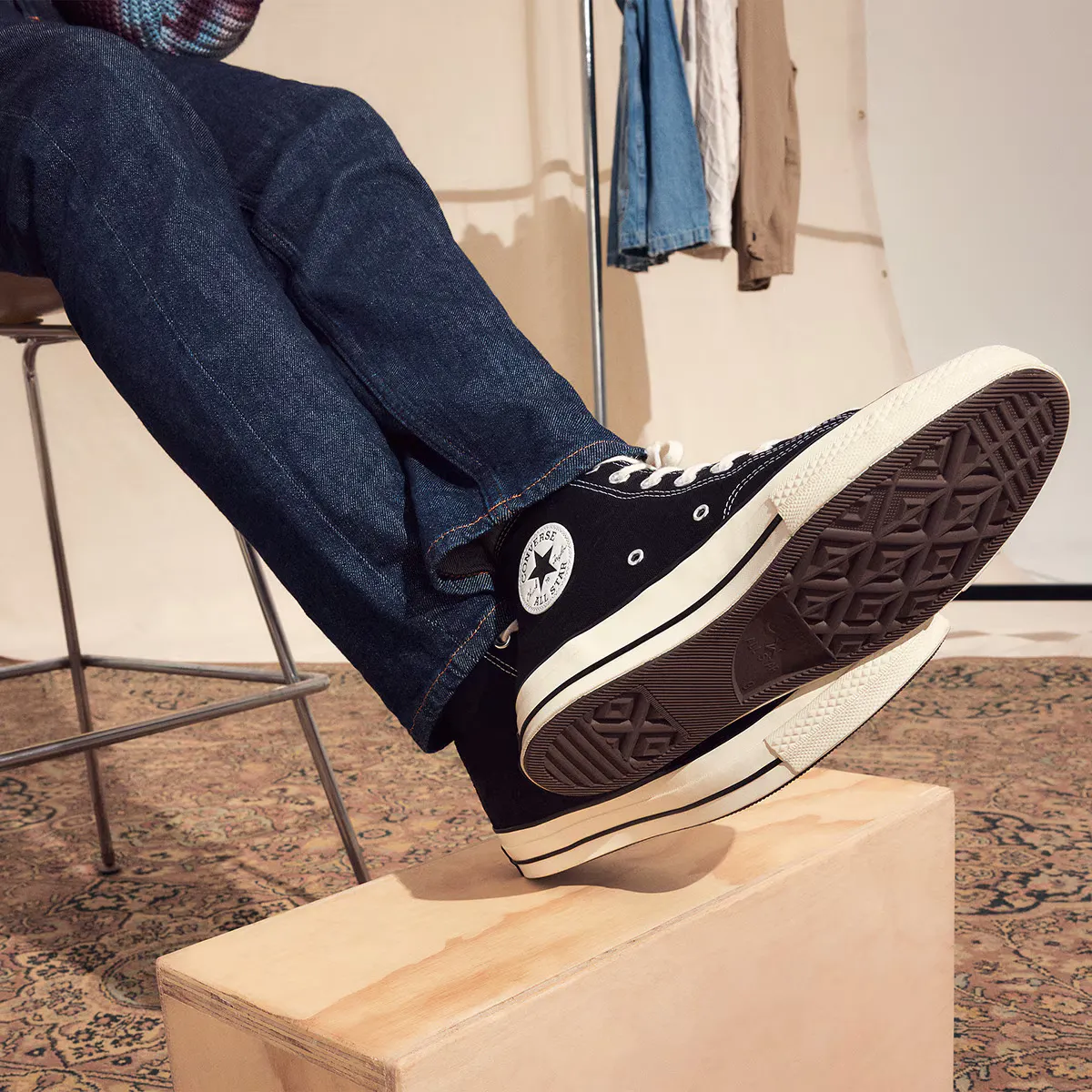 Повседневные кроссовки унисекс Chuck Taylor All Star 70 HI Converse, чёрный — фото 3