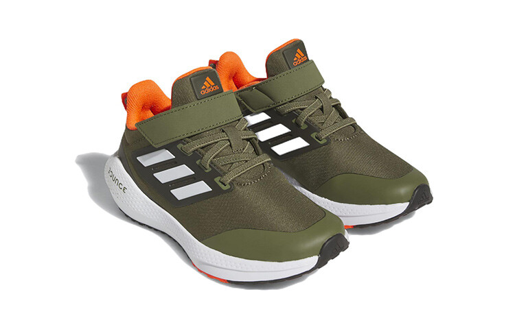 Кроссовки Eq21 Run 2.0 Kids, низкие, зеленые/оранжевые/белые Adidas — фото 3