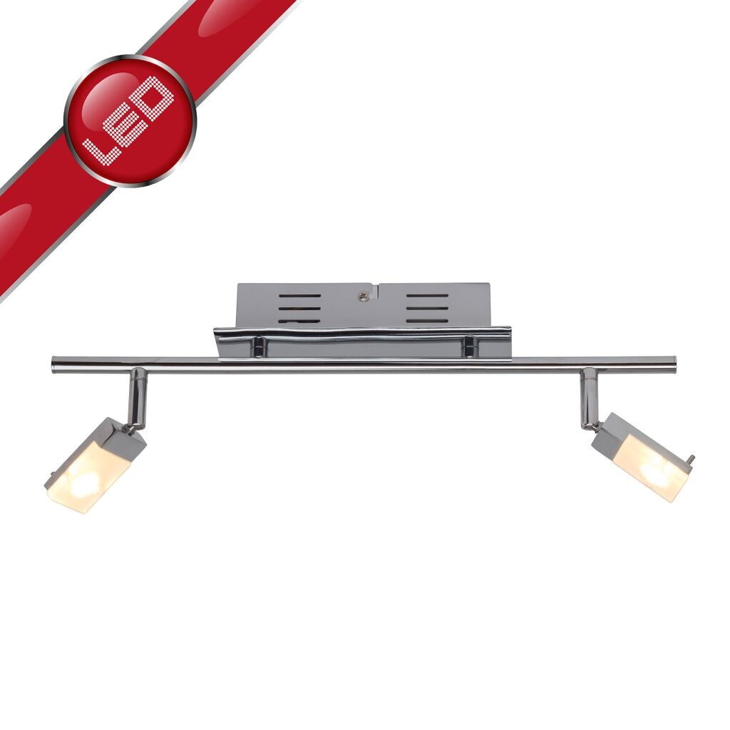 

Brilliant Hajo LED 3W DE 2 точечных светильника, 2 лампы хром/белый G16413/15