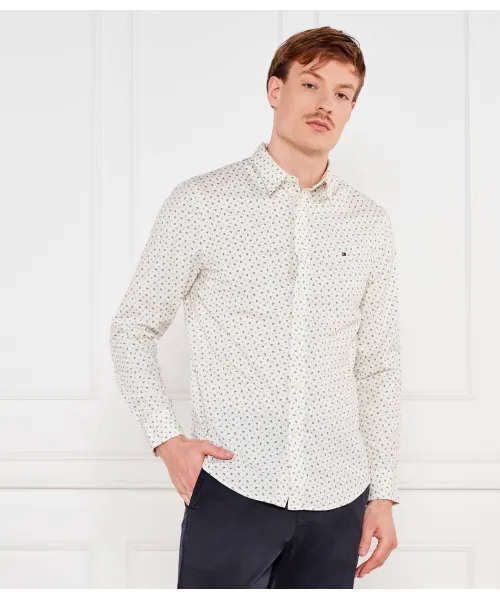 

Рубашка Slim fit Tommy Hilfiger, бежевый