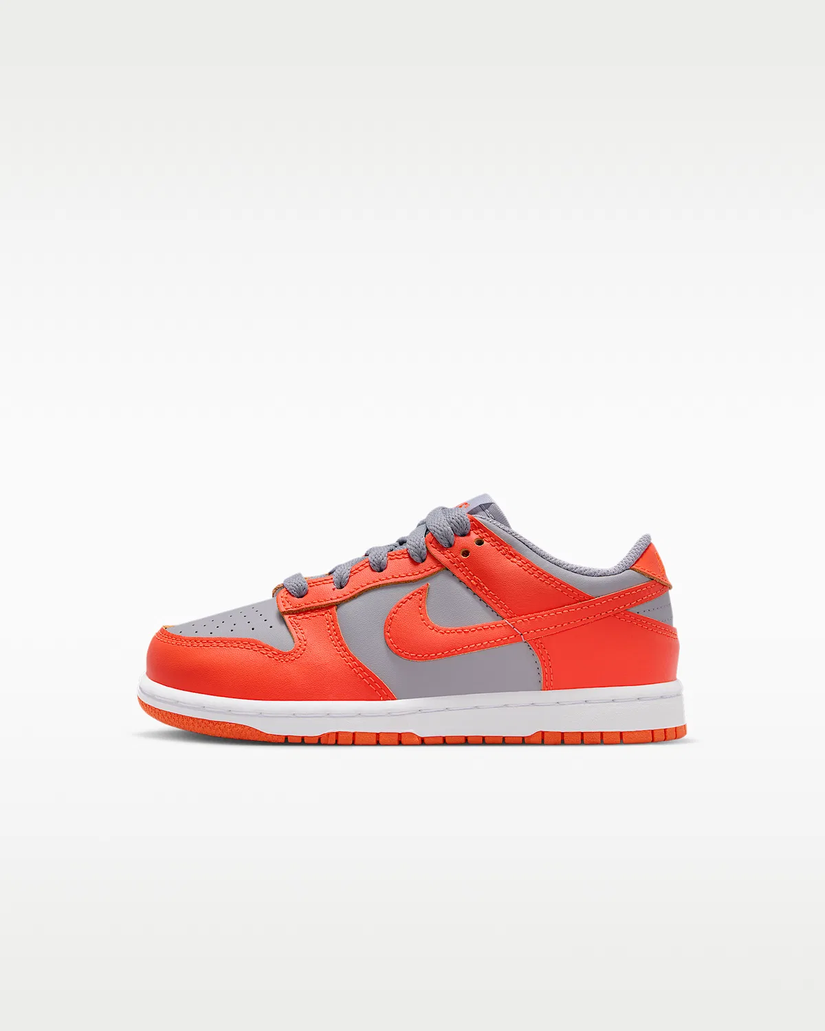 Кроссовки Nike Dunk Low для маленьких детей, Cement Grey/Team Orange/White/Team Orange