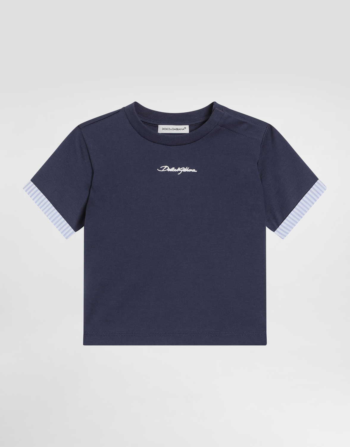 

Футболка из джерси с логотипом Dolce&Gabbana, синий