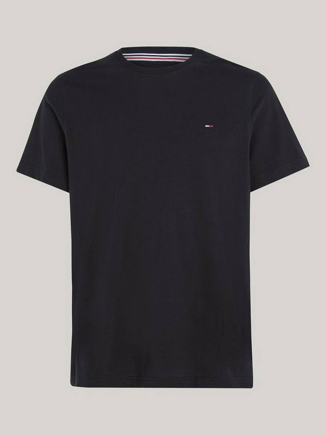 Футболка с круглым вырезом из органического хлопка Tommy Hilfiger, цвет Tommy Black — фото 4
