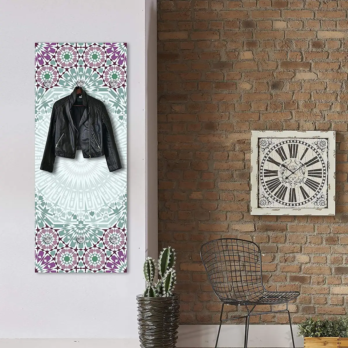 

Вешалка "королева" "Аурелия" Queence 50х120х3 см, фиолетовый/бирюзовый