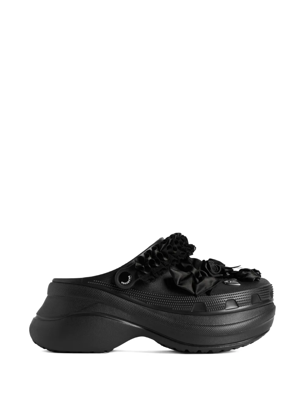 Мюли jibbitz из коллаборации с crocs BALENCIAGA, черный