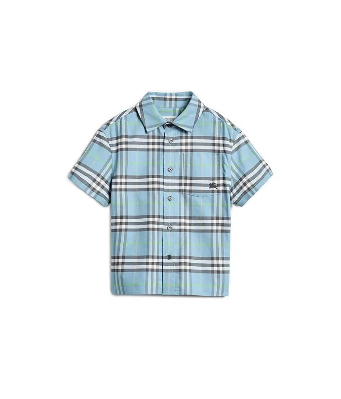 Рубашка в клетку Billy Burberry Kids, Misty Blue IP Check