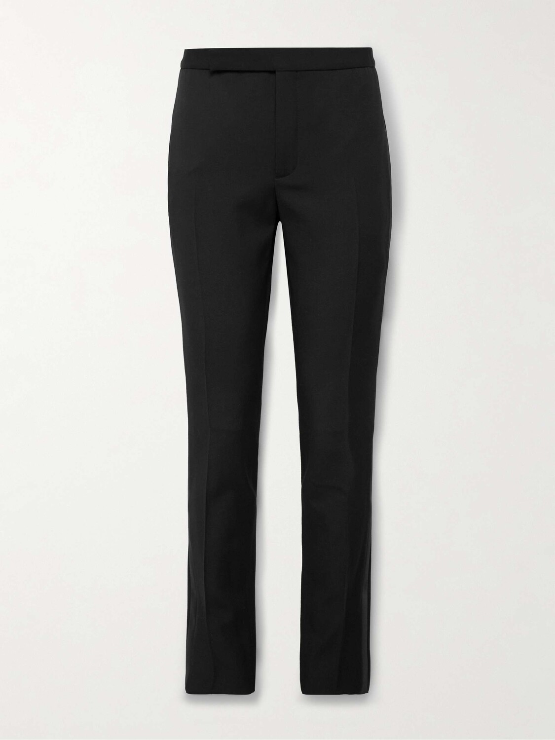 

Брюки Slim Fit из натуральной шерсти Grain de Poudre SAINT LAURENT, черный
