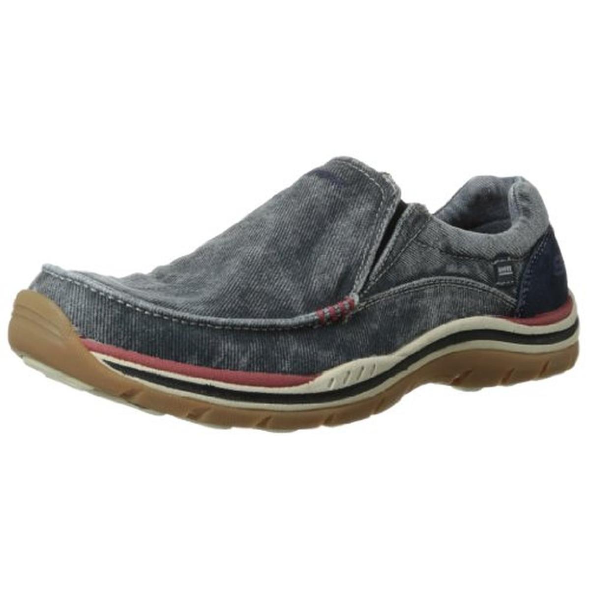 

Ожидается - Мужские кроссовки Avillo Canvas Relaxed Fit Skechers, темно-синий