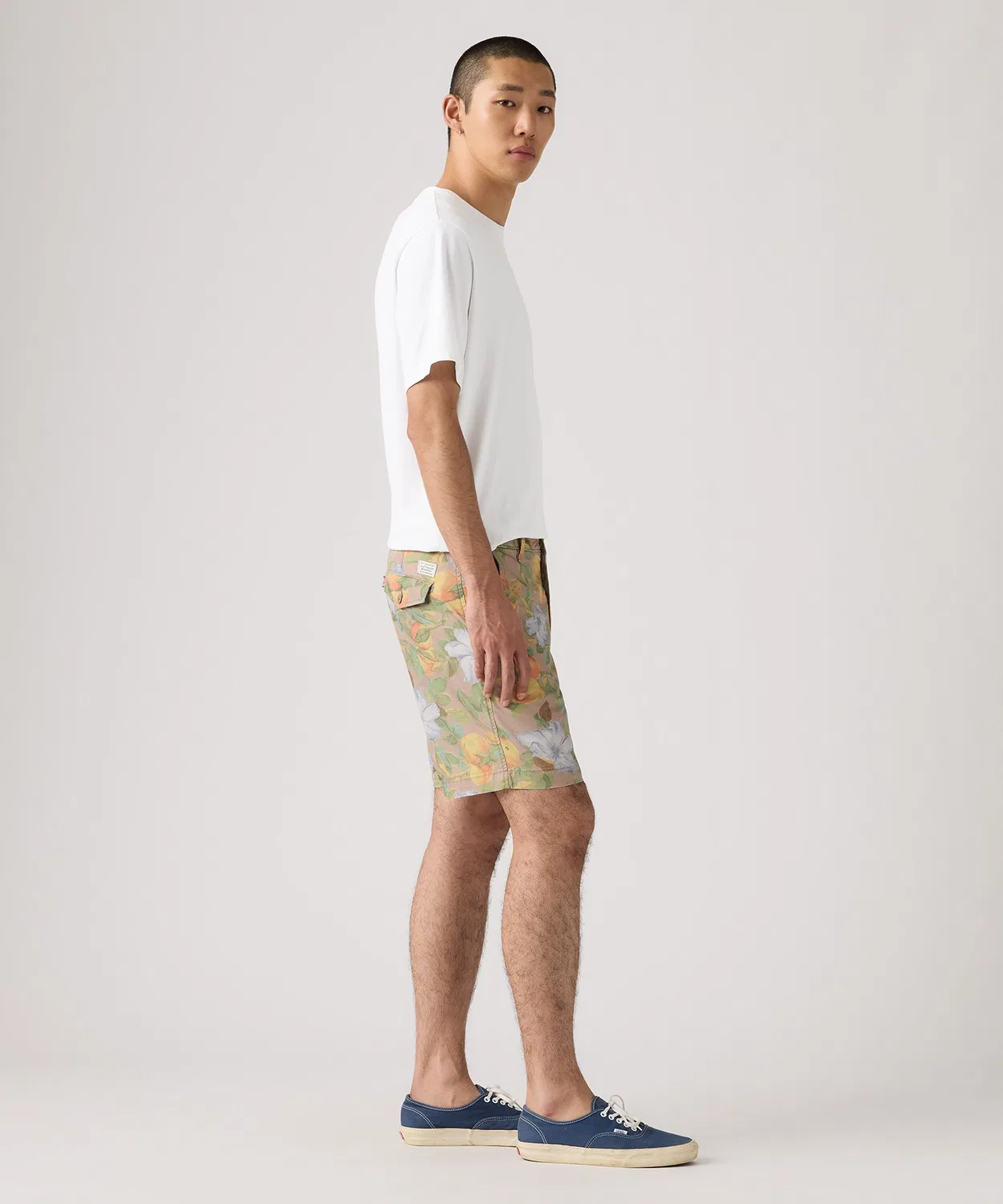 Шорты Levi's XX Authentic с цветочным принтом, зеленые — фото 3