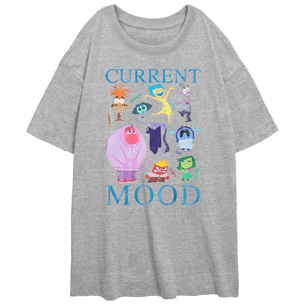 

Большая футболка с графическим рисунком для детей Disney/Pixar's Inside Out 2 Current Mood Disney / Pixar, цвет Athletic Heather