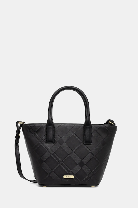

Кожаная сумка Barbour, черный