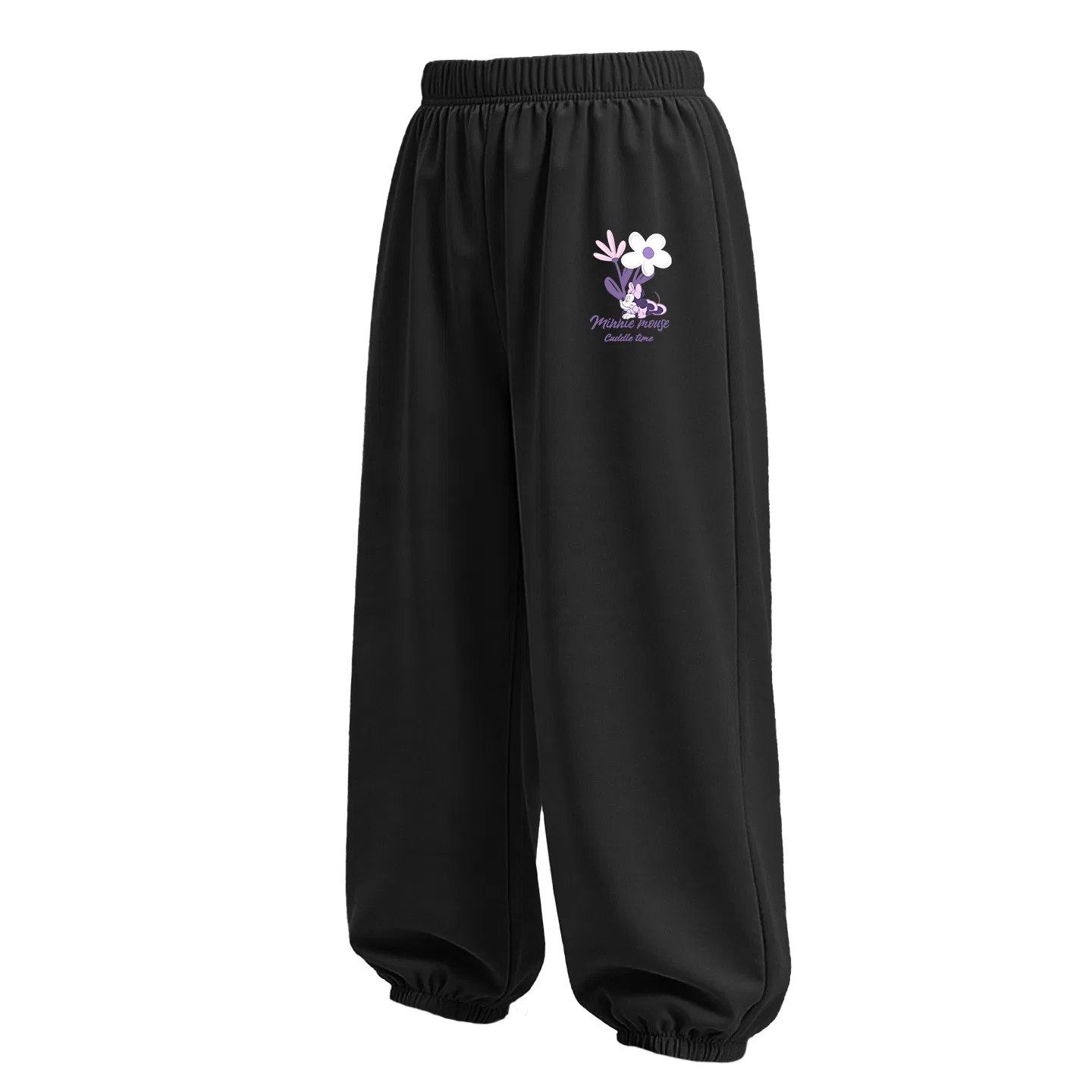 Детские спортивные штаны Disney с принтом Di Chao Floral Black