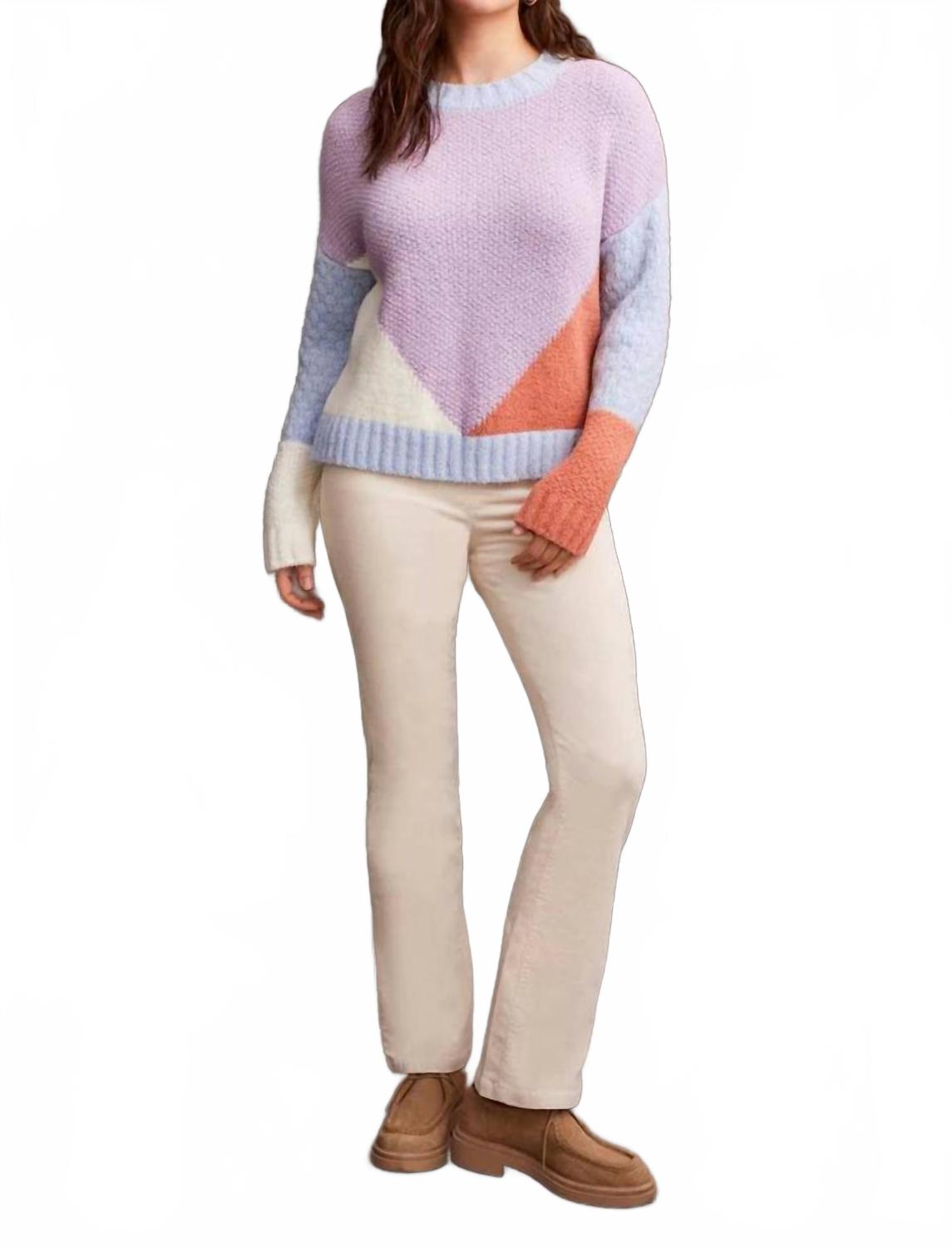 

Свитер с цветными блоками Chenille в орхидее TRIBAL, Orchid