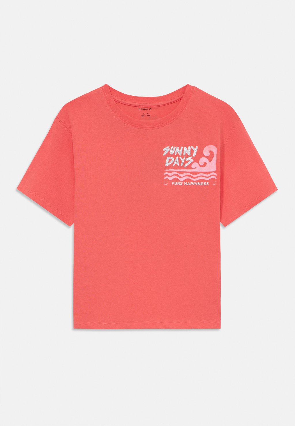 

Футболка с принтом NKFJELY SS NREG Name it, коралловый