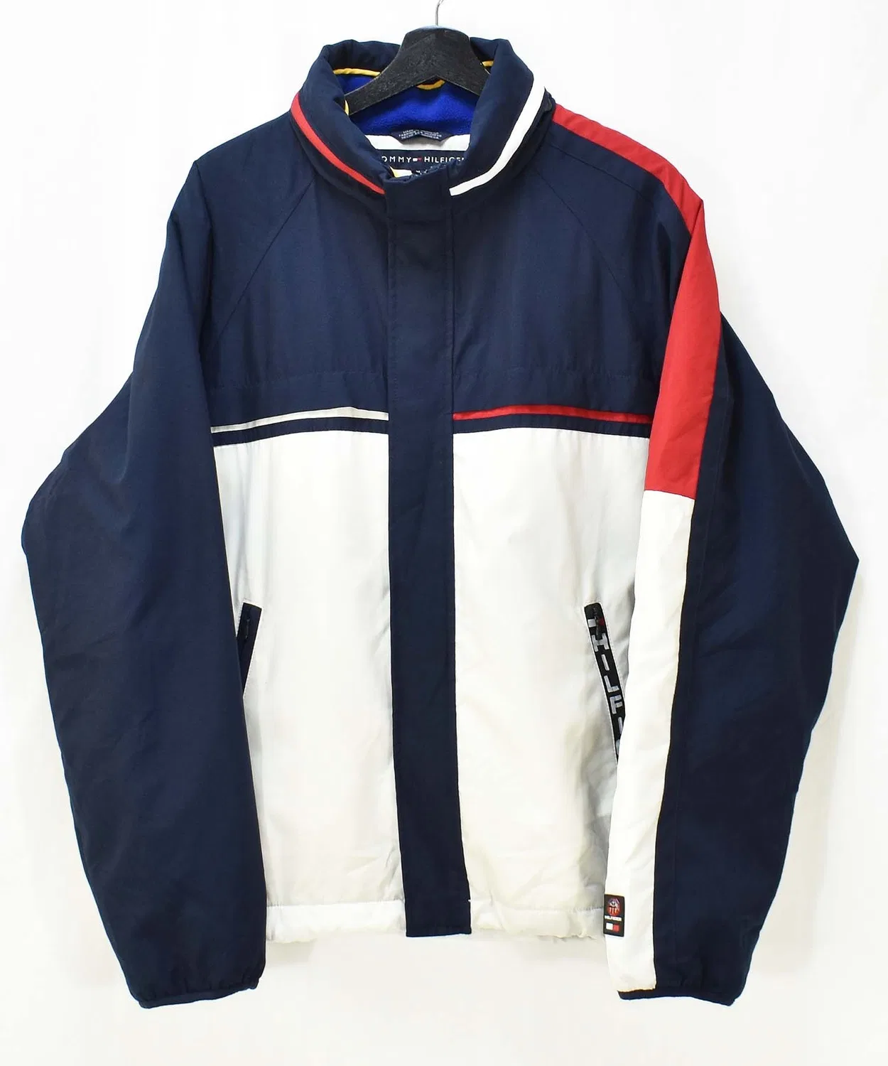 Винтажная куртка Tommy Hilfiger логотип полиэстер тёмно-синий