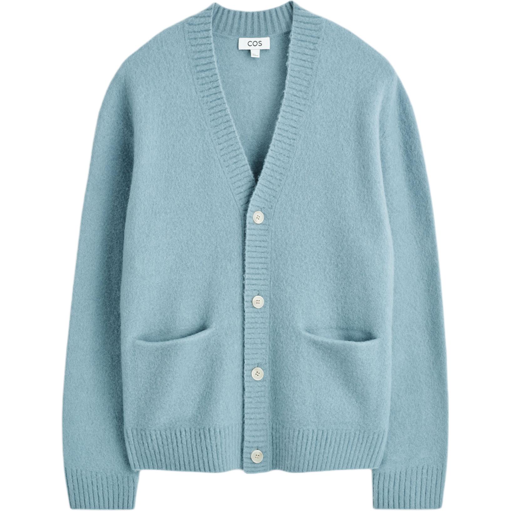 

COS Трикотажный свитер светло-голубой