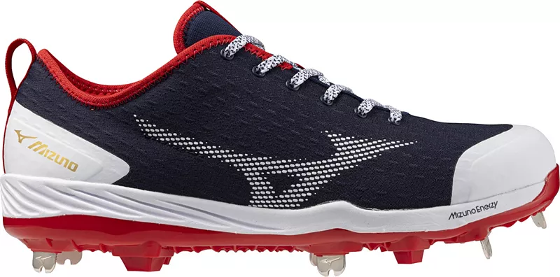 

Мужские металлические бейсбольные бутсы Mizuno Dominant 4, темно-синий/красный