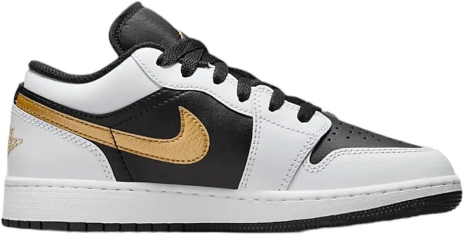

Детские кроссовки Nike Air Jordan 1 Low, белый/металлик золотой/черный