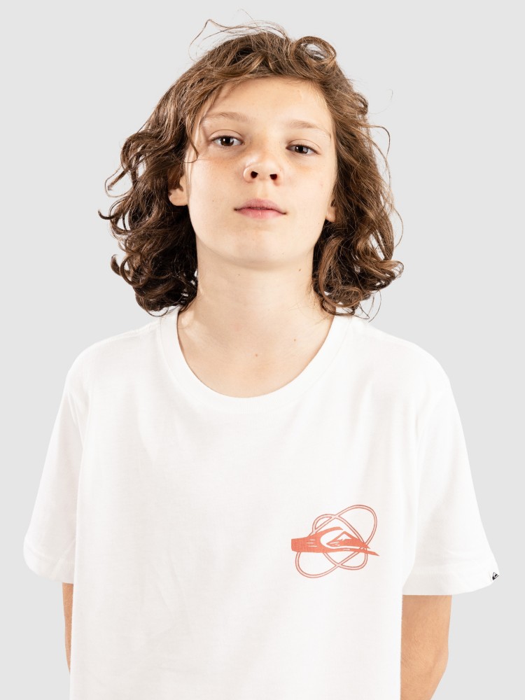 Футболка Quiksilver Evo Waves Festival Kids T-Shirt, snow white — фото 3