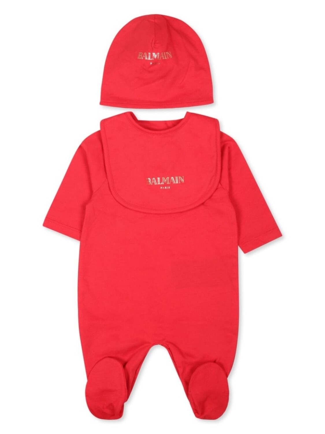 

Balmain Kids комплект для роста ребенка с логотипом, красный