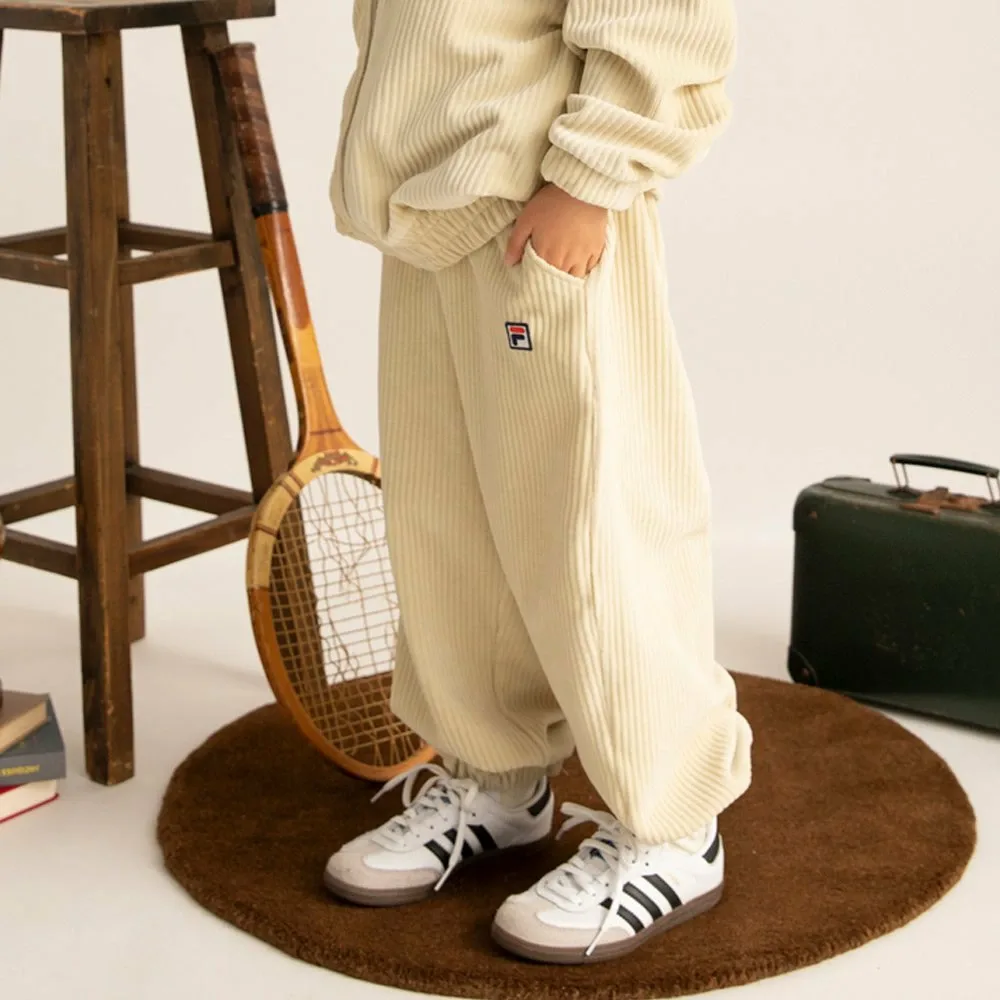 Длинные брюки из трикотажного вельвета Branshes, beige