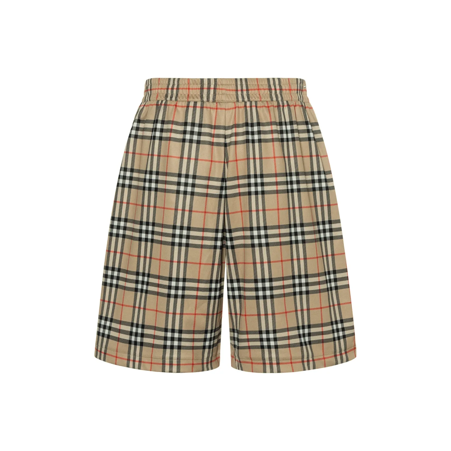 Шорты Vintage Burberry в клетку, бежево-желтый