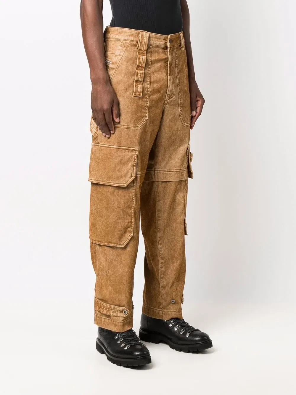 Зауженные джинсы D-Multy JoggJeans DIESEL, бежевый — фото 3