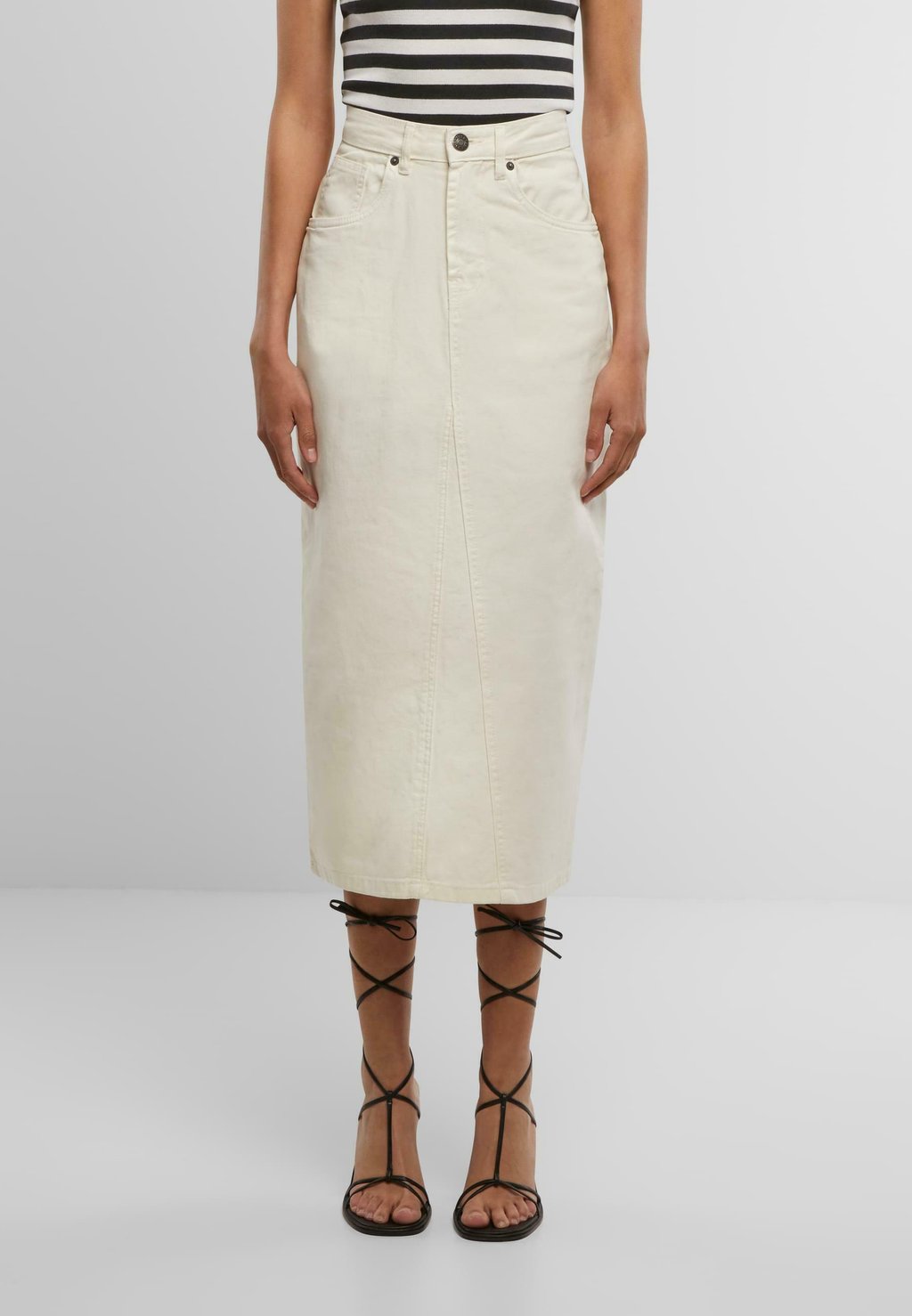 

Джинсовая юбка SOFT MIDI - A-line skirt Urban Classics, белый
