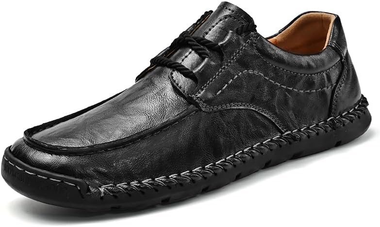 

Ретро кожаные туфли, мужская повседневная обувь, размеры 39-48 Sfwarmart, черный