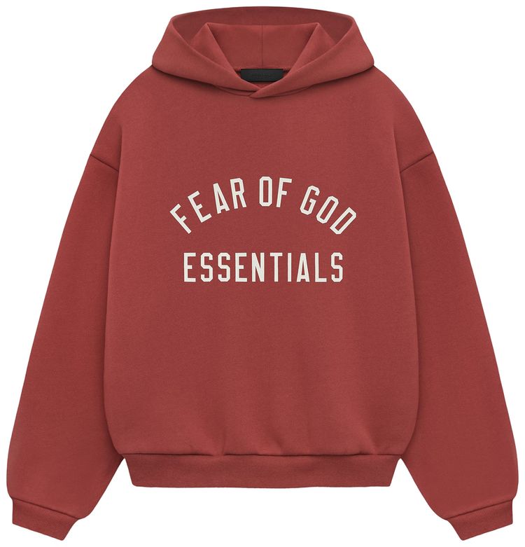 

Худи Fear of God Essentials Kids Fleece Hoodie 'Crimson', красный