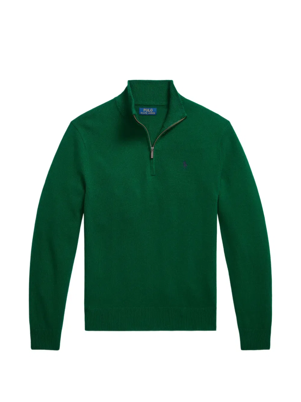 Свитер с застежкой-молнией до середины груди Polo Ralph Lauren, зеленый
