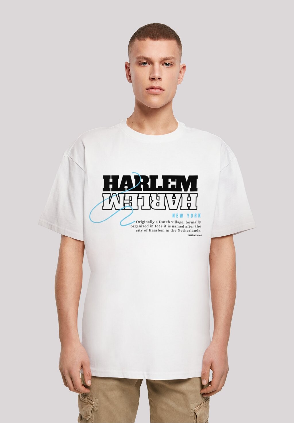 

Футболка с принтом HARLEM TEE F4NT4STIC, цвет weiß