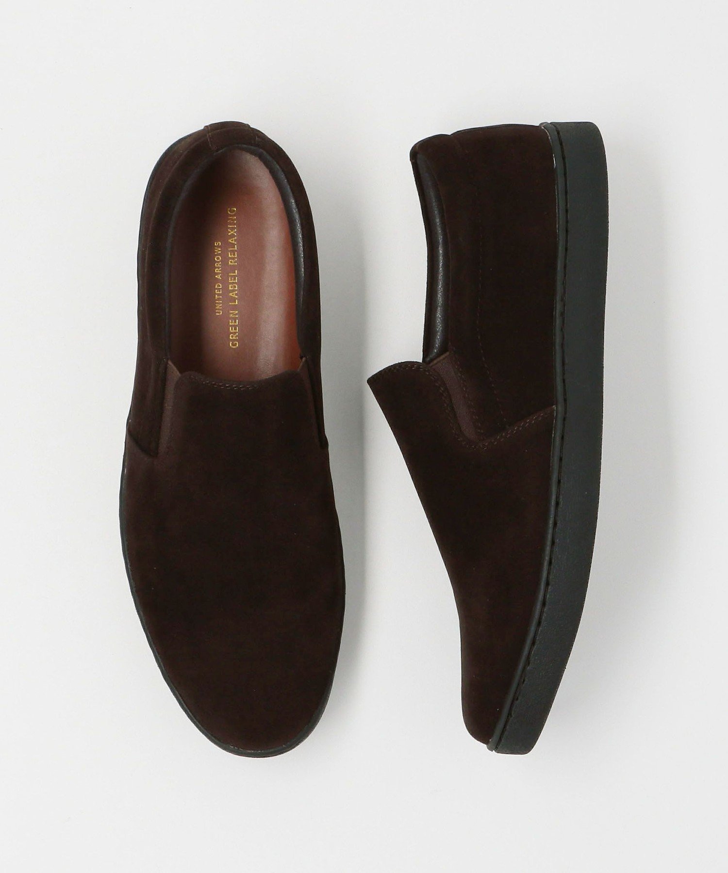 Кроссовки GLR Slip-On V2 UNITED ARROWS green label relaxing, DK BROWN