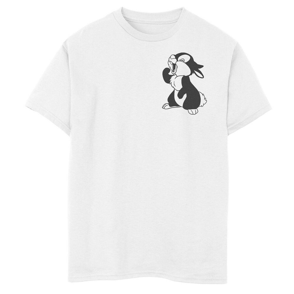 

Футболка Disney's Bambi Boys 8-20 с рисунком на левой груди Licensed Character, белый