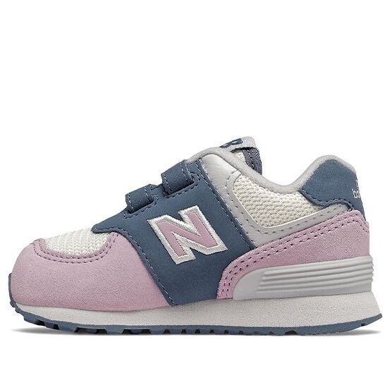 

Кеды на липучке 574 розовые детские New Balance, розовый