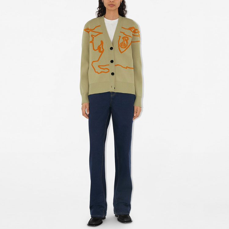 Кардиган Ekd Cotton blend Cardigan, бежевый — фото 4