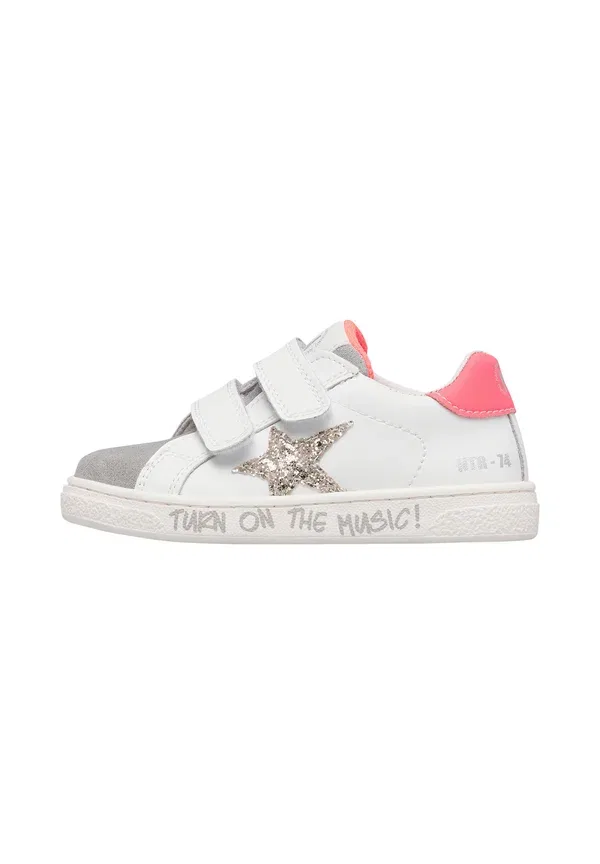 Пинетки Pinn vl baby shoes Naturino, белый/серый/фуксия