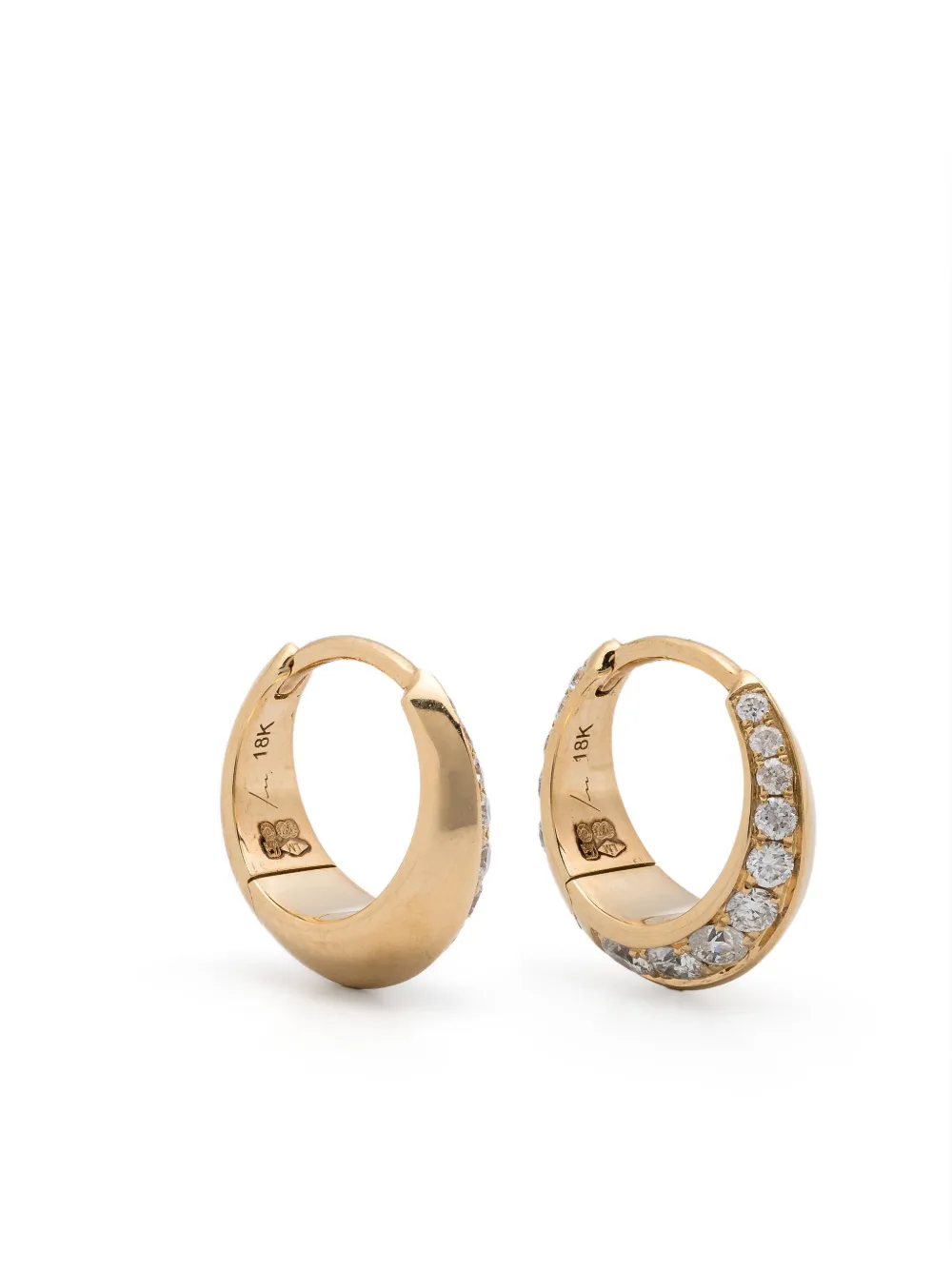 

Серьги Crescent из желтого золота Lizzie Mandler Fine Jewelry, золотой